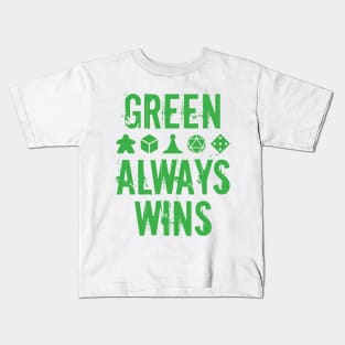 Green Always Wins Kids T-Shirt